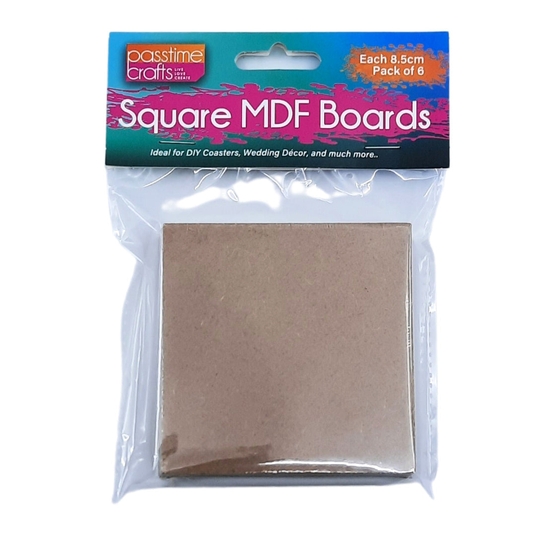 MDF Boards Mini Sqr Pkt-6-R