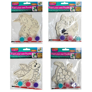 Puzzle Mini DIY W/Paint 4-Ast-R