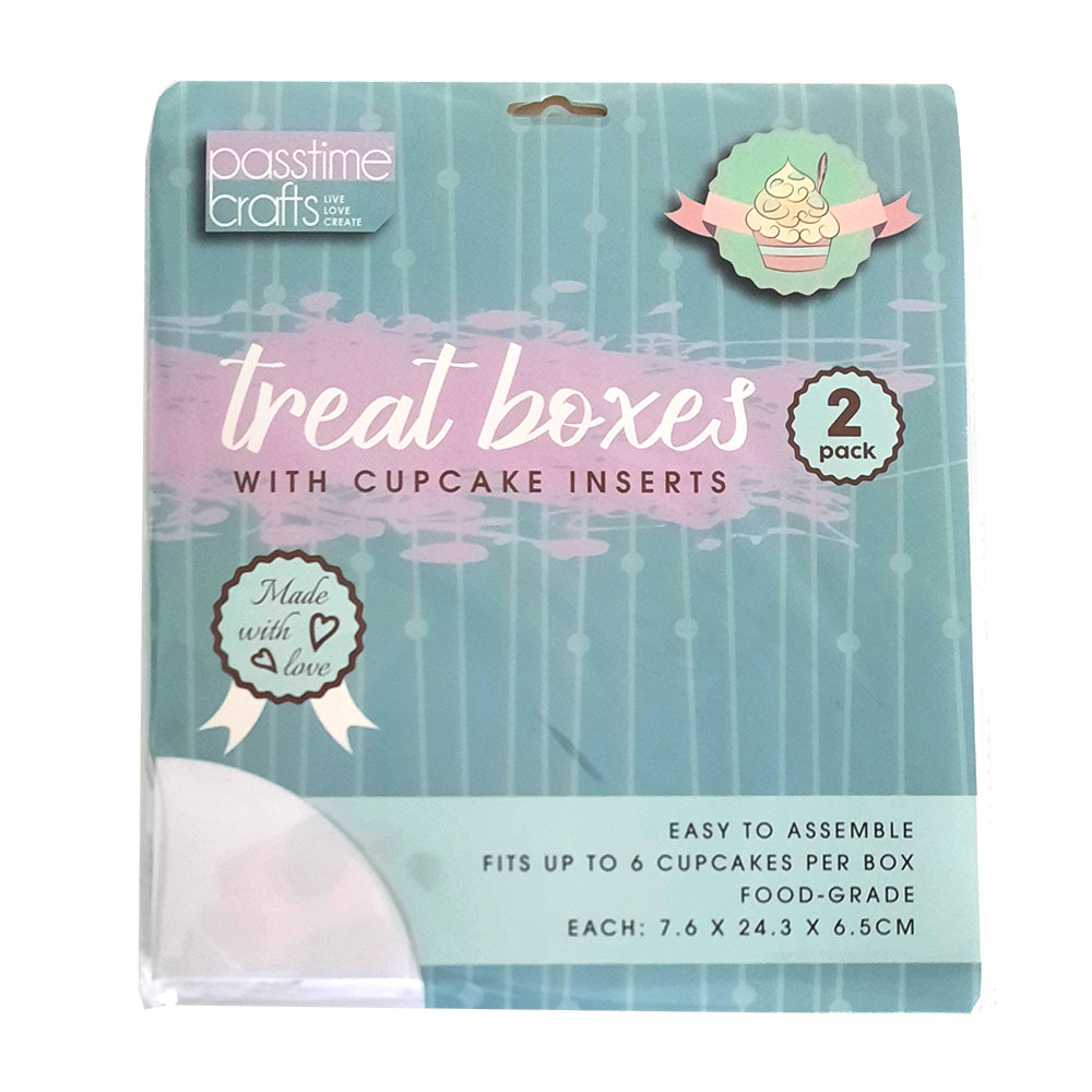 Treat Box Cupcakes W/Insrts Pkt 2-P