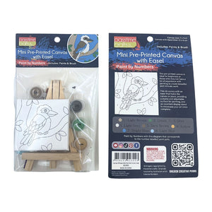 Canvas W/Easel Mini Pre-Print 7x7cm 2-Ast