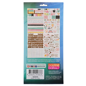 Paper Stickers Alpha/Love S/Adhes 4 Pg-P