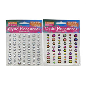Crystal Moonstns S/Adhes 2-Ast Pkt 54