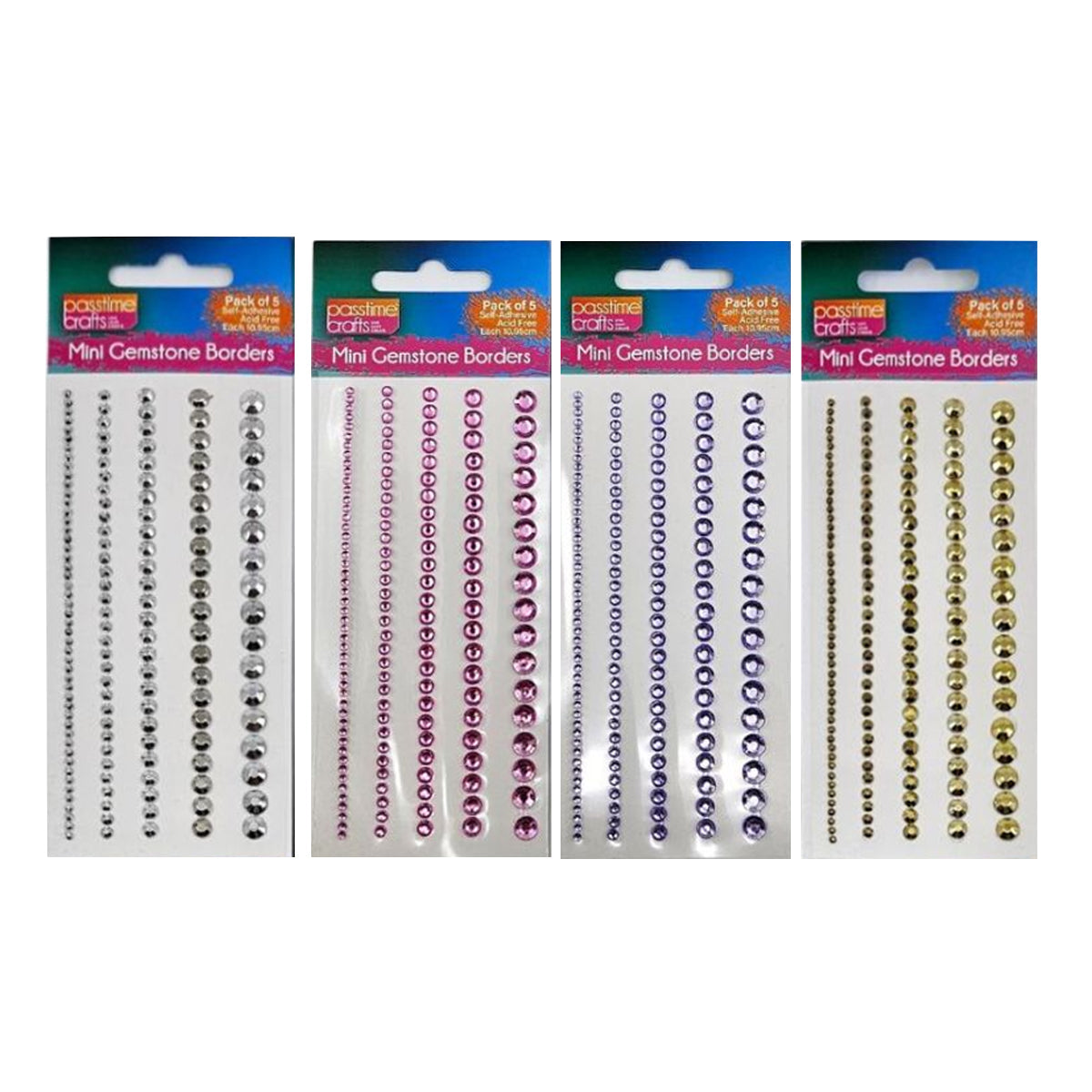 Gemstone Mini Borders 11.5cm S/Ad 2-Ast