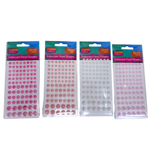 Pearl Flwrs Iridsnt S/Adhs 2-Ast Pkt 88