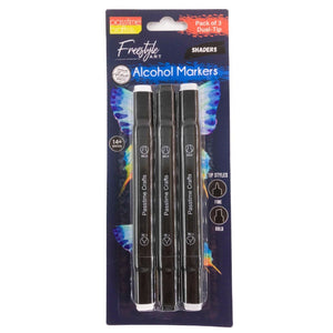 Alcohol Markers D/Tip Shaders 3 Pkt