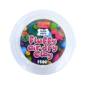 Fluffy Air-Dry Clay Tub 150g/White