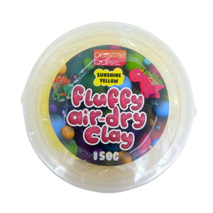 Fluffy Air-Dry Clay Tub 150g/Yellow