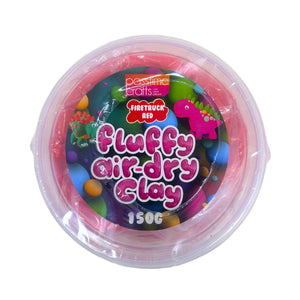 Fluffy Air-Dry Clay Tub 150g/Red