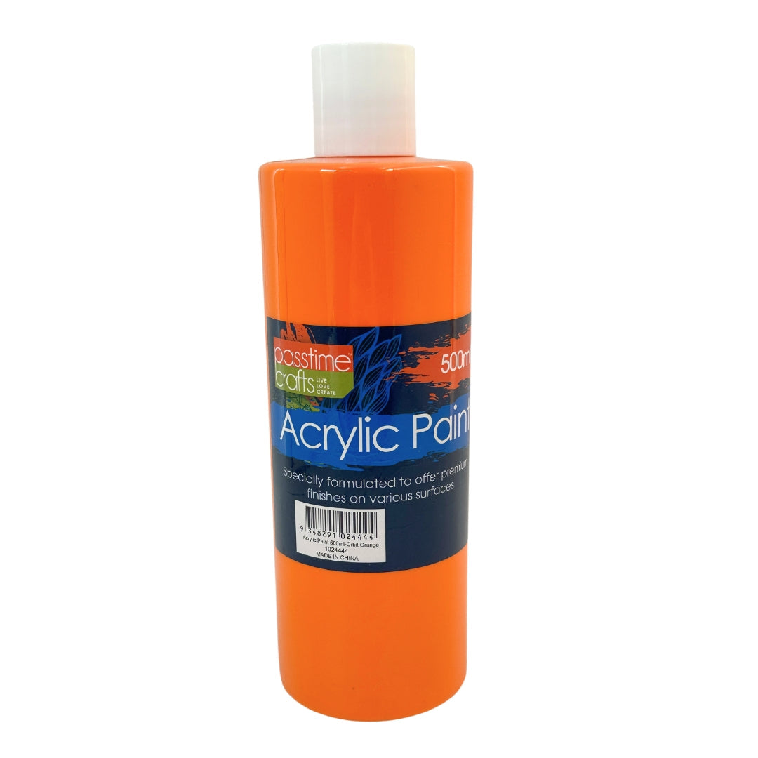 Acrylic Paint 500ml-Orbit Orange