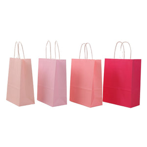 Kraft Colour Bag MD Pkt 4 16.5x22x8cm 120G