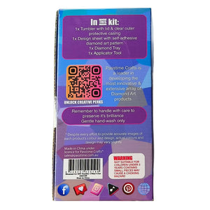 Diamond Art DIY Tumbler 470ml 4-Ast