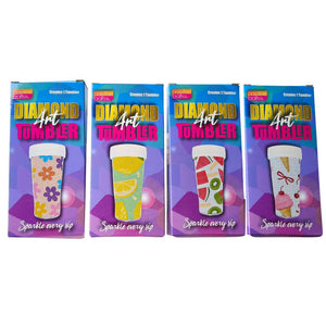 Diamond Art DIY Tumbler 470ml 4-Ast