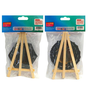 Artist Canvas/Easels Mini Black 2-Ast-P
