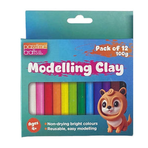 Modelling Clay 100g- 12 Colours HS Box