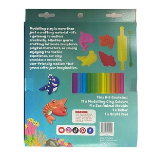 Modelling Clay 124g- 11 Cols W/Tool 4xMolds