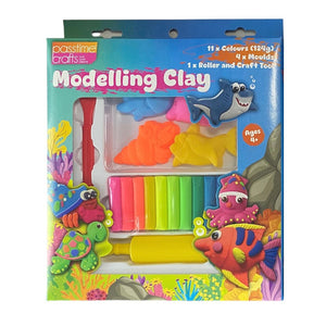 Modelling Clay 124g- 11 Cols W/Tool 4xMolds