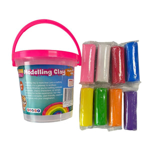 Modelling Clay 400g- 8 Colours Bucket