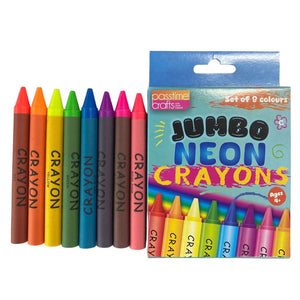Passtime Fluorescent Crayons Pkt 8