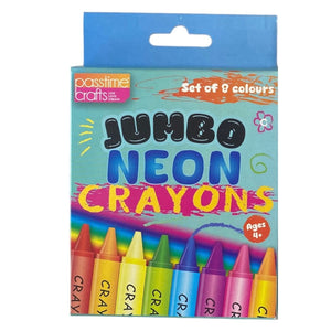 Passtime Fluorescent Crayons Pkt 8