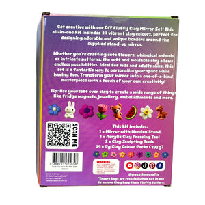 Fluffy Clay Mirror Craft Kit Pkt 40