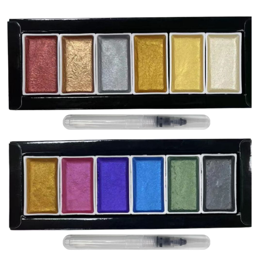 Platinum Art Aquarelles Metallic 2-Ast S/7