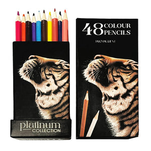 Platinum Art Colour Pencils W/Stand S/48