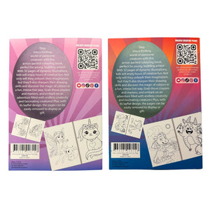 Colouring Book Magical Realms 2-Ast 32 Pgs