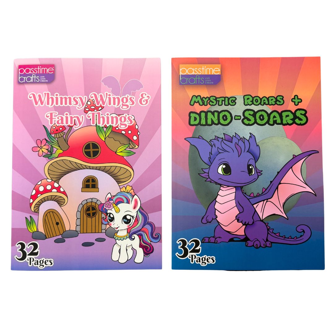 Colouring Book Magical Realms 2-Ast 32 Pgs