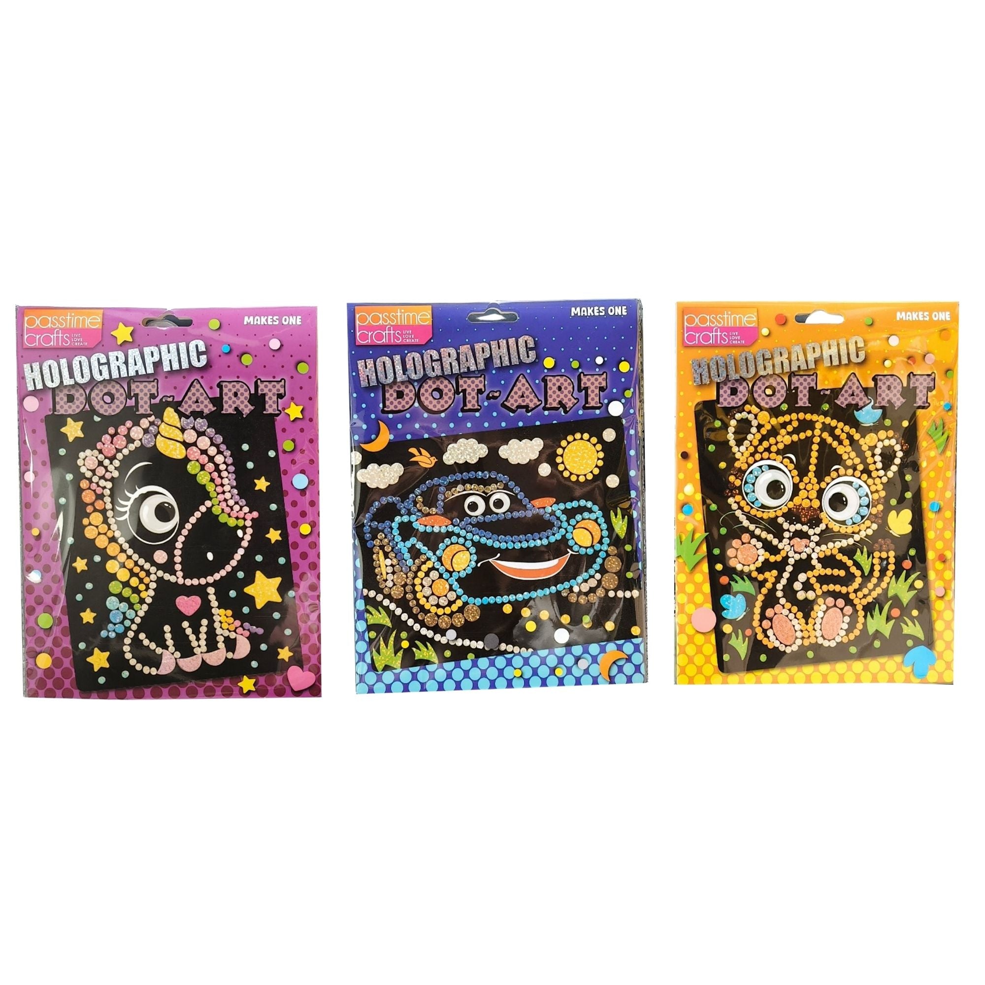 Dot Art Holographic Sticker Kit 22x18cm