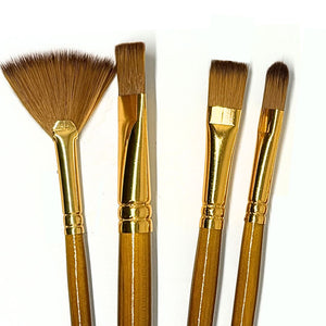 Platinum Taklon Brushes Delacroix S/10