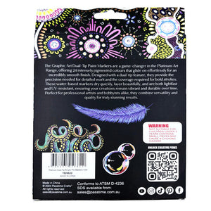 Platinum Dual-Tip Acrylic Pro Markers S/24