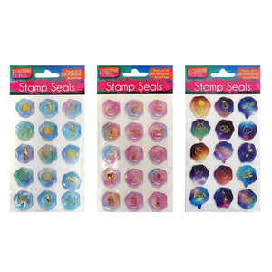 Envelope Seals Transparent 4-Ast Pkt 15