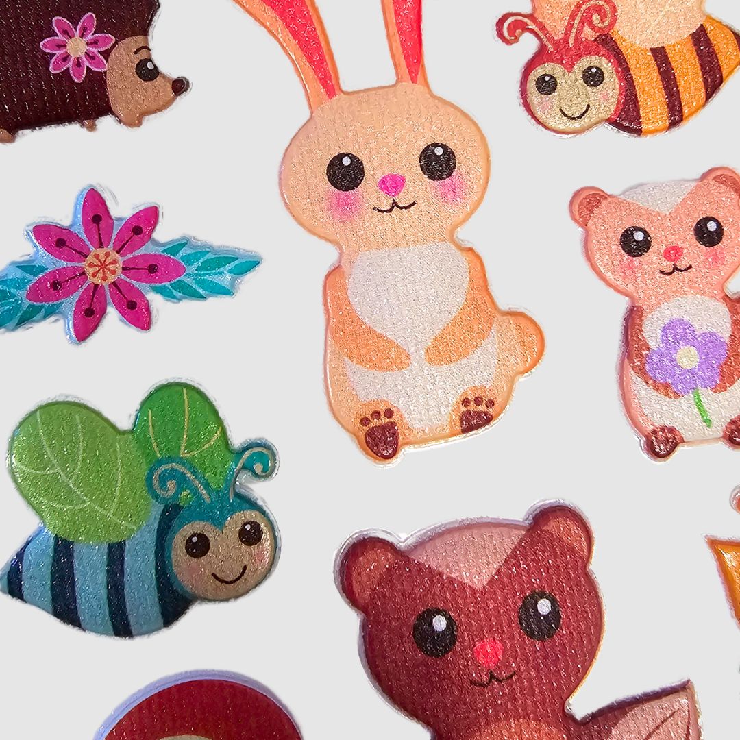 Embellish Puffy/Shimmer S/Adhs 4-Ast