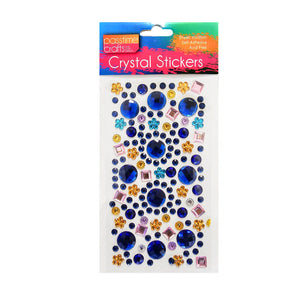 Crystal Sticker Mix Multi S/Adhs 18x10cm
