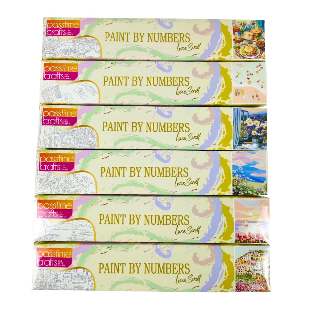 Luxe Paint-By-Numbers Scrolls 40x50cm