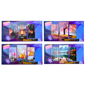 Diamond Art 3pce 20x30/30/40cm 4-Ast