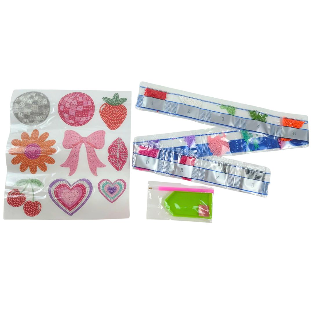 Diamond Art Retro Stickers