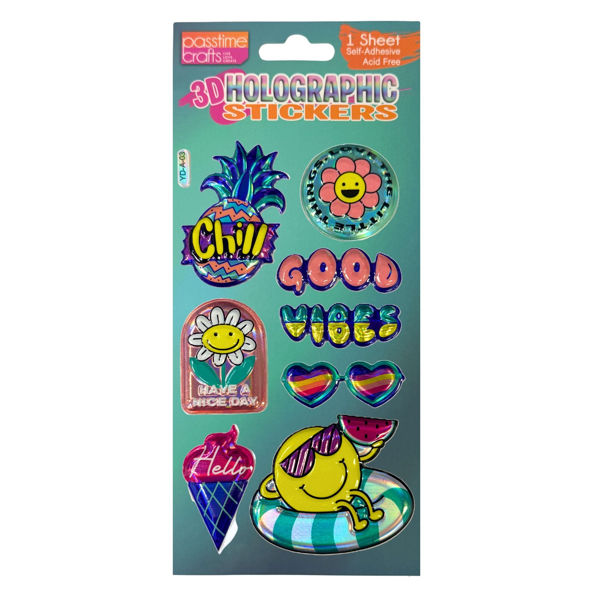 3D Holographic Stickers