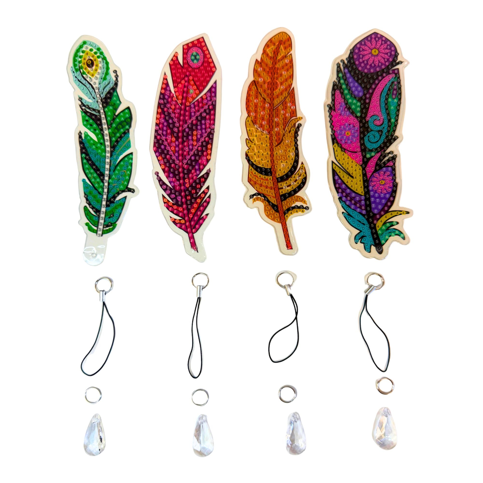 Diamond Art Bookmarks Pack of 4