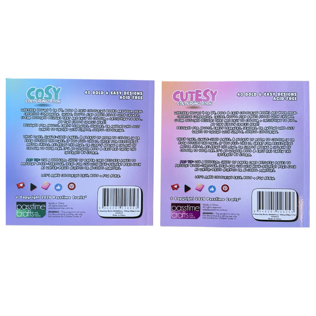 Bold and Easy Colouring Book