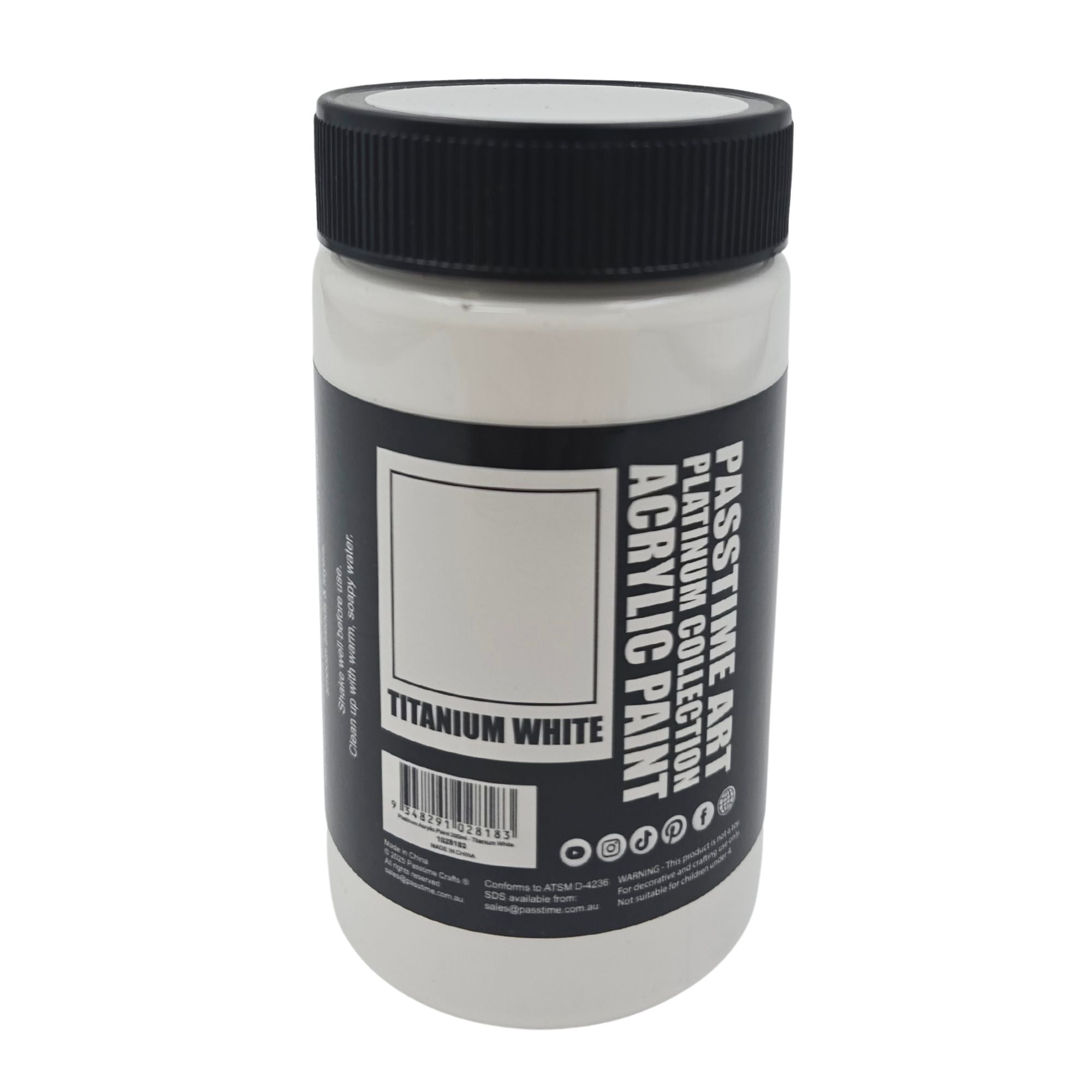 Platinum Acrylic Paint 300ml - Titanium White