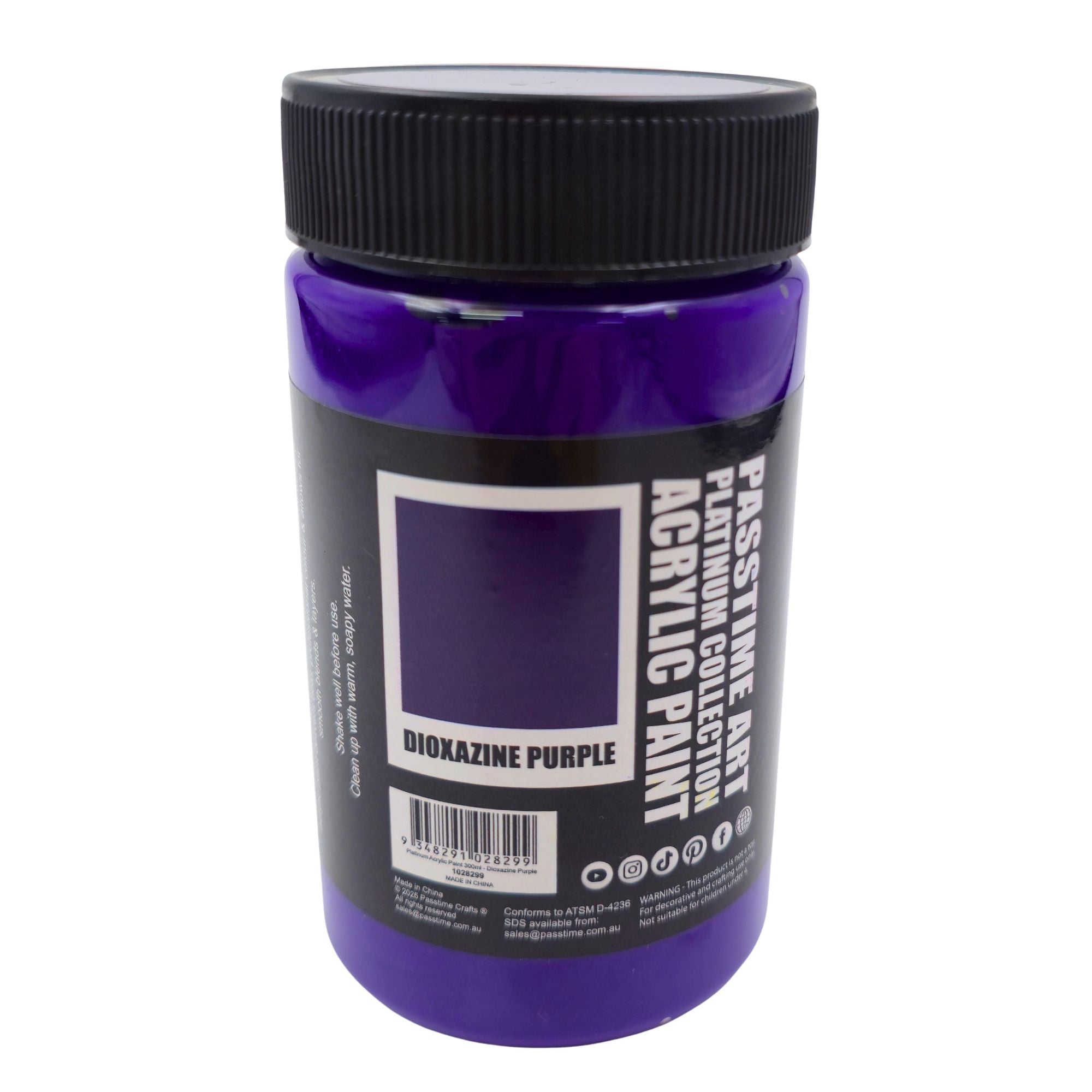 Platinum Acrylic Paint 300ml - Dioxazine Purple
