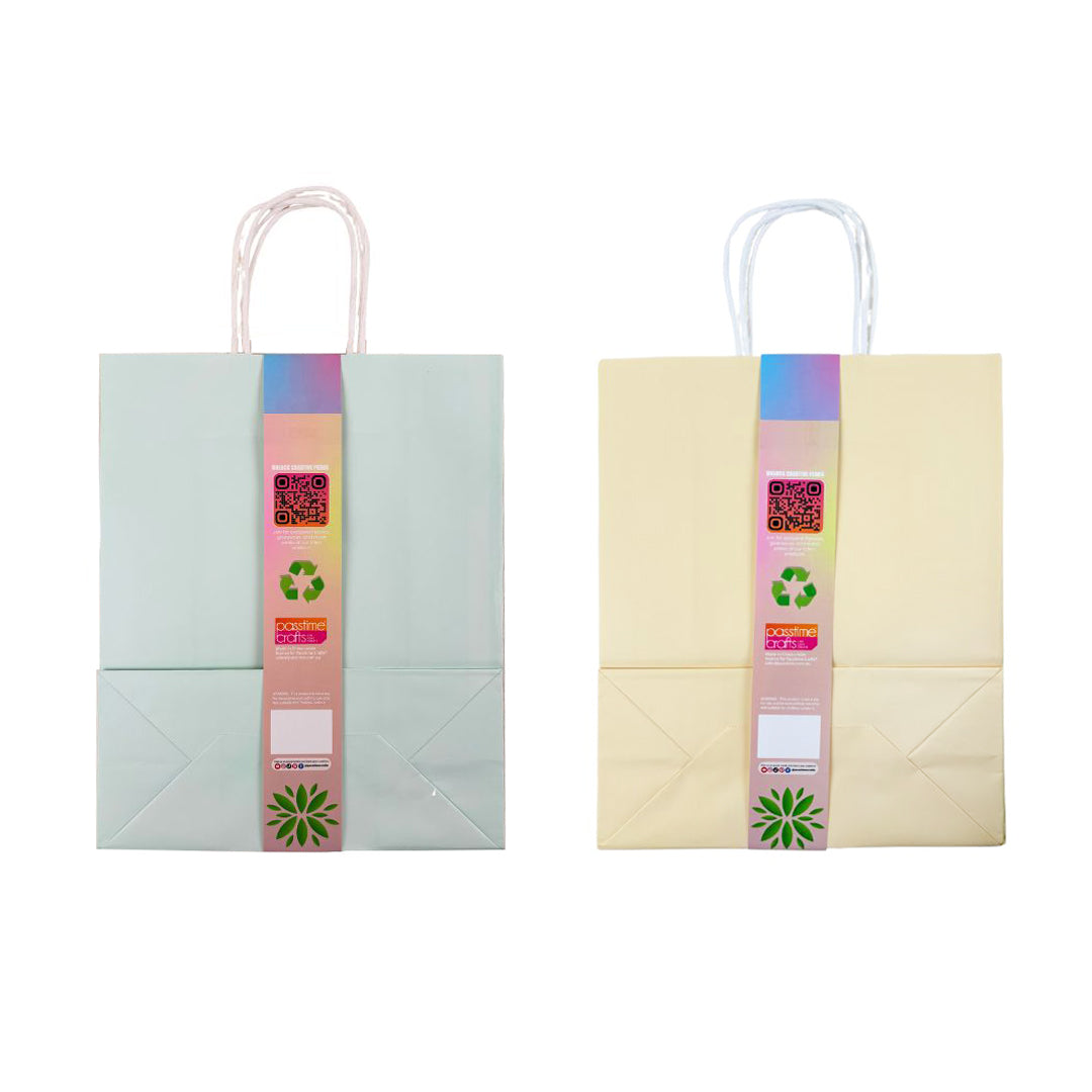 Kraft Colour Bags Multi-Colour Mix 26x33cm - Pack of 2