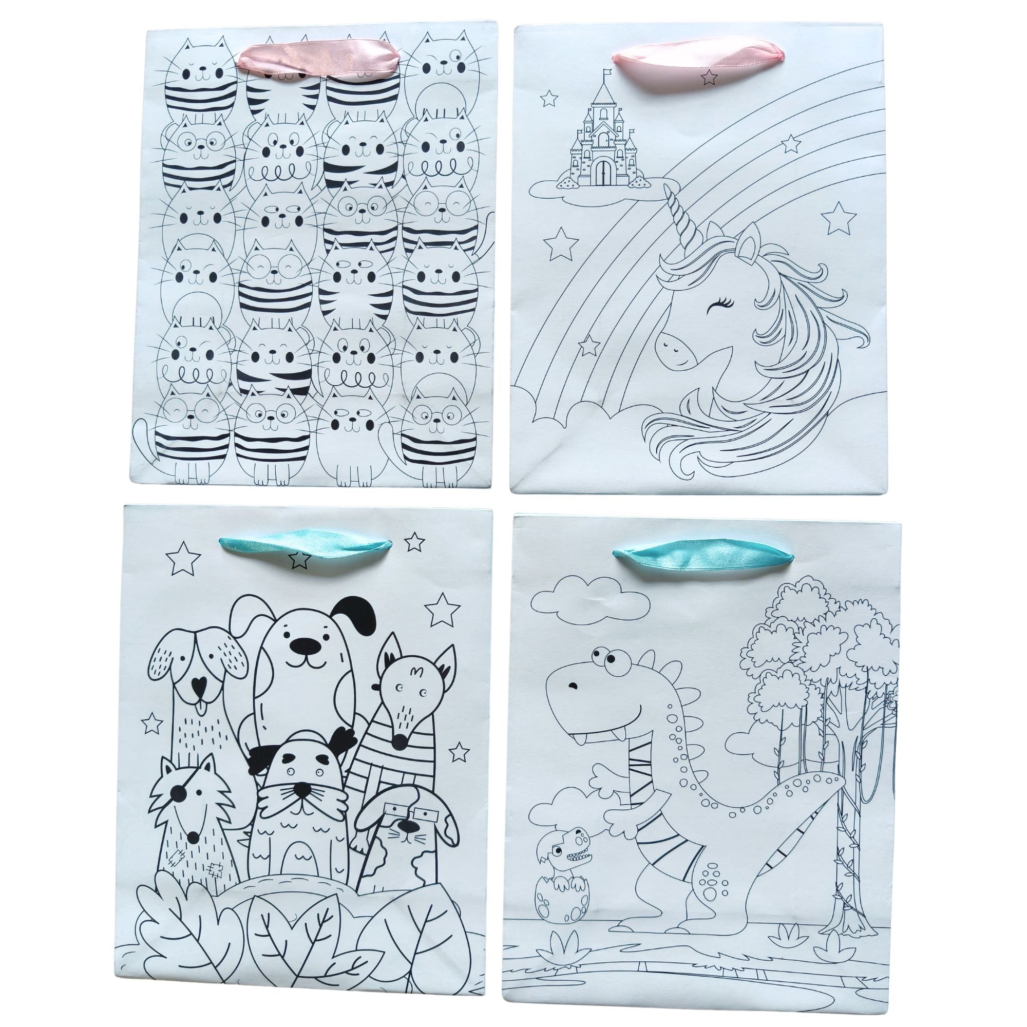 DIY Colour In Kraft Bag