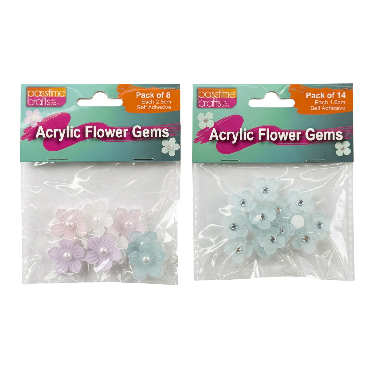 Acrylic Flower Gems