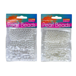 Pearl Beads 22g Pkt 3 Assorted
