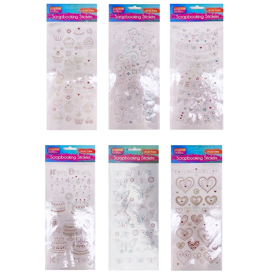 Scrapbooking Sticker Themed Glitter 23cm-P