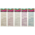 Stickers Alphabet 3D Glitter 2mm 84 Pce-P