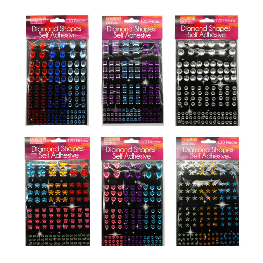 Gem/Diamond Shapes Mix S/Adhesive-P
