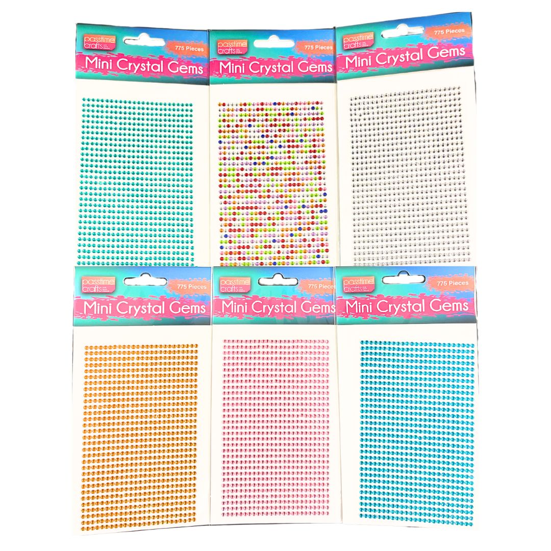 Crystal/Gems Mini Strip Pack 10x23cm